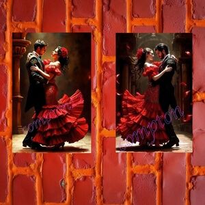 FLAMENCO - 13” x 19" Fine Art set only 6 signed and numbered sets made